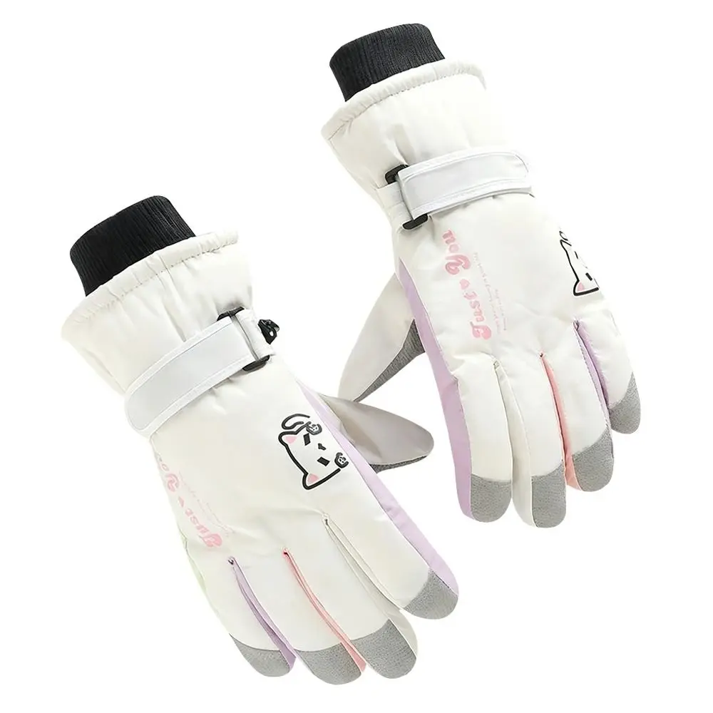 

Fashion Warm Winter Gloves Lining Fleece Thickened Thermal Snowboard Ski Gloves Sport Nonslip Touchscreen Mitten Driving