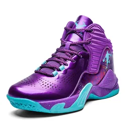 Scarpe da basket di marca da uomo di vendita calda moda Sneakers da basket viola uomo donna stivali sportivi da allenamento scarpe da ginnastica per adulti per bambini