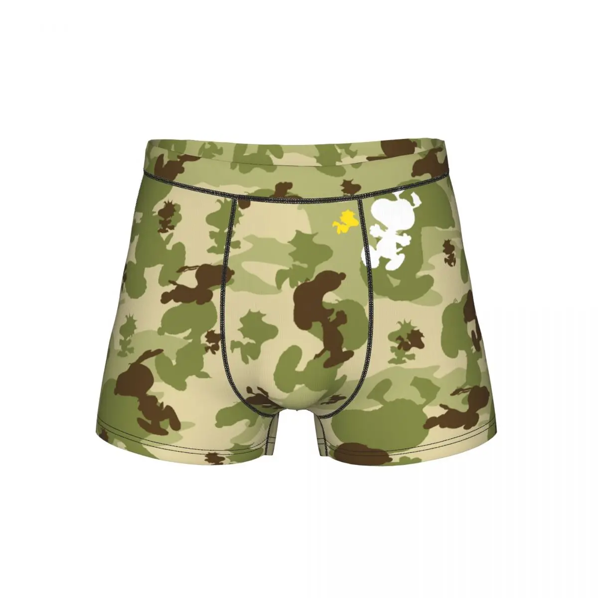 

Мужские трусы-боксеры с милым мультяшным принтом Снупи, шорты, трусики со средней посадкой, мужское нижнее белье, новинка, размеры S-XXL, удлиненные трусы