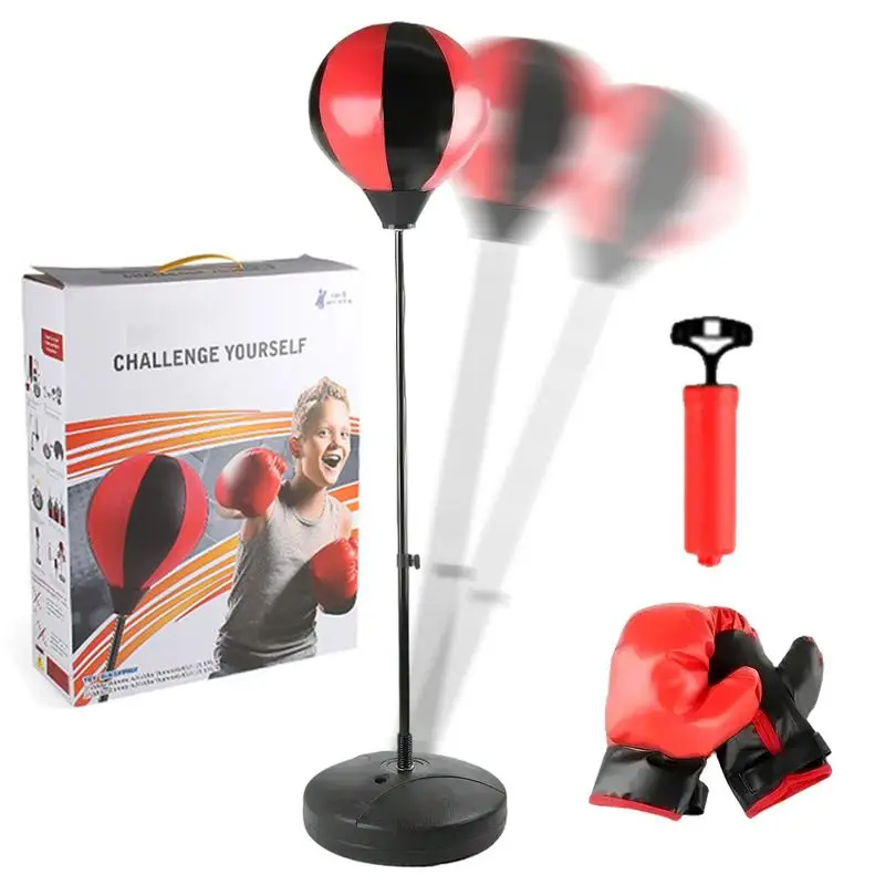 

Punching Bag with Gloves Punch Bag Set Adjustable Height Punching Bag Boxing Punching Bag Training Stress Relieving Sandbag
