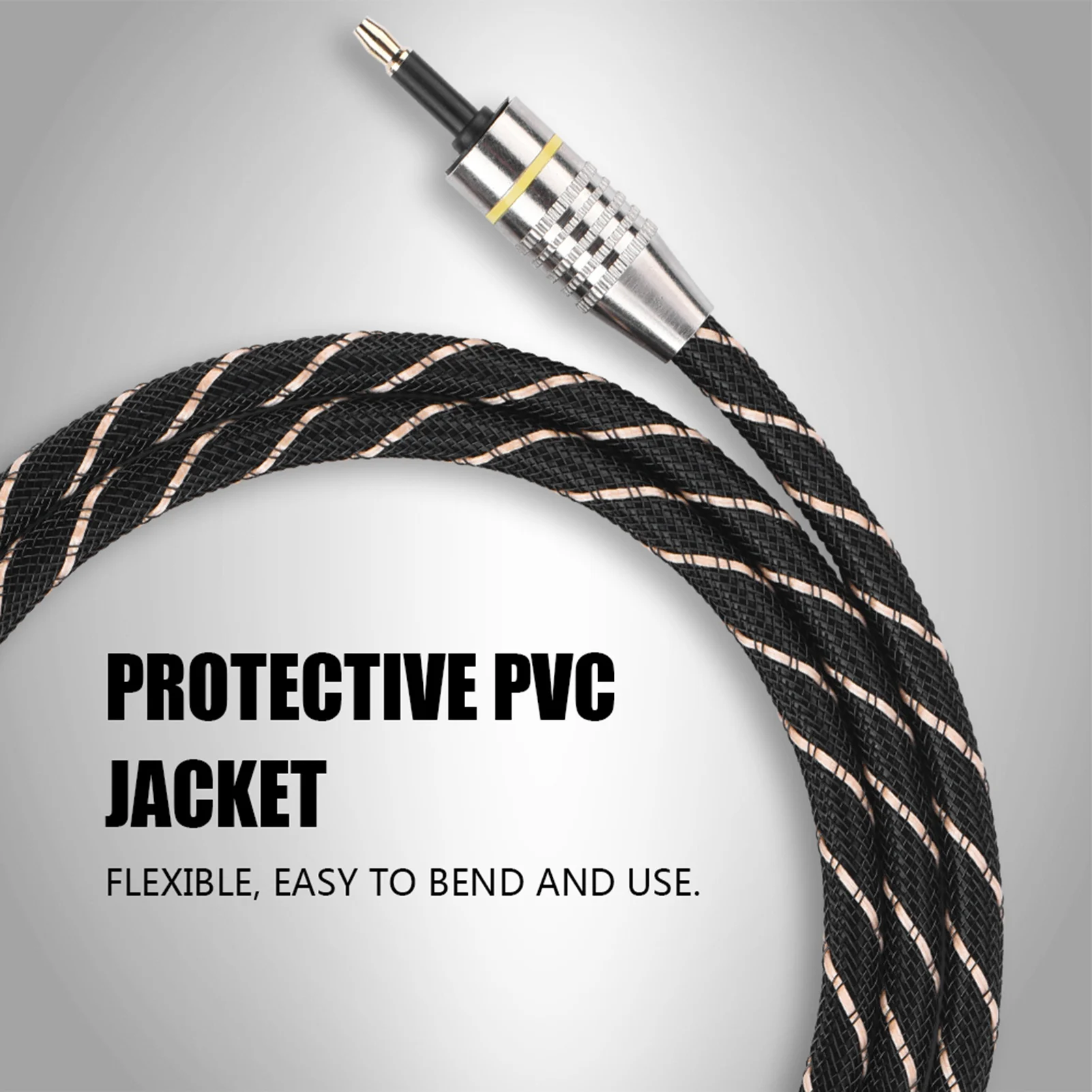 Toslink to Mini Plug 3.5mm Optical  Digital Audio Cable SPDIF Gold Plated Connector Round mini toslink to toslink cable