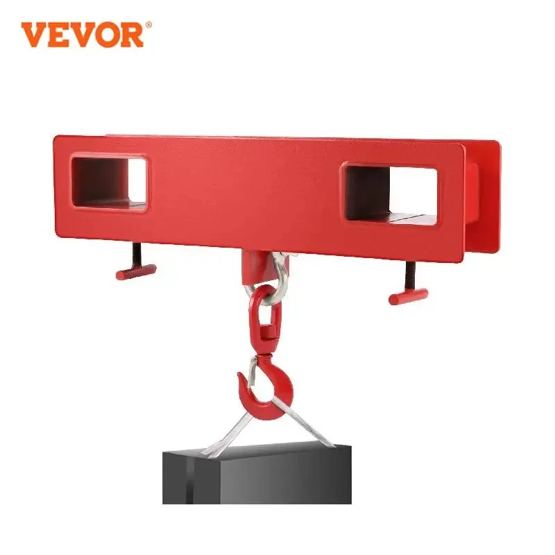 VEVOR Forklift Lifting Hoist Swivel Hook Mobile Crane 4400 lbs 2 Ton capacity lift Mobile Crane Attachments Heavy Duty