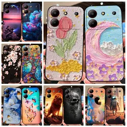 For ZTE Blade A54 4G Case Flower Shockproof TPU Soft Silicone Phone Covers for ZTE Blade A 54 Funda Painted on for BladeA54 Capa