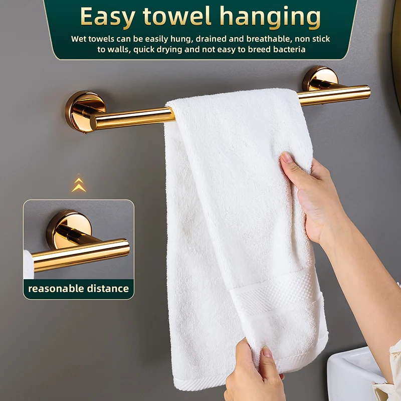 Rose Golden Bathroom Hardware Set Accessories Bathroom kit Wall Mount Stainless Steel Towel Bar Towel Ring Toilet Paper Holder