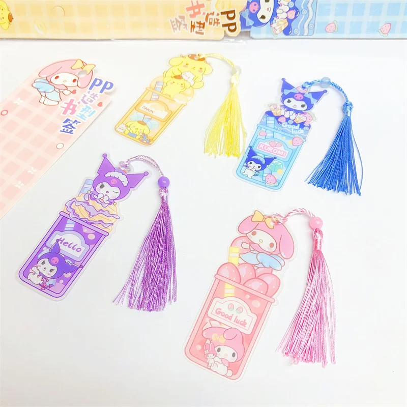 32 pcs/lot Sanrio Kawaii Melody Kuromi PomPomPurin Bookmark Cute Book Mark For Books School Office Supplies Stationery Gift