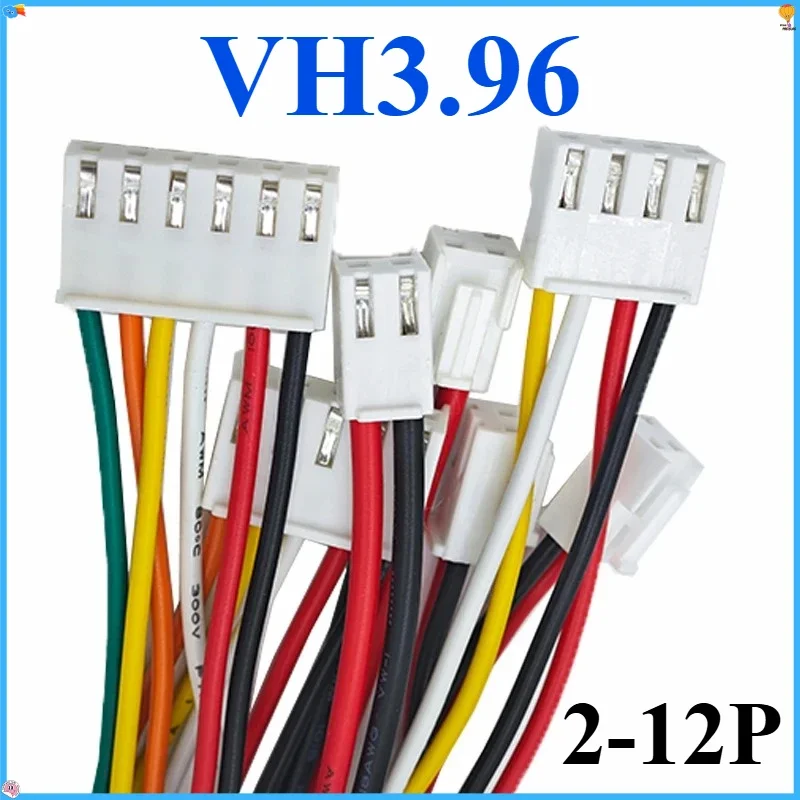 5PCS/Lot JST VH3.96 VH 3.96mm Female Housing Plug Connector Wire Cable 2 3 4 5 6 7 8 9 10 11 12Pin 22AWG 10/20/30CM