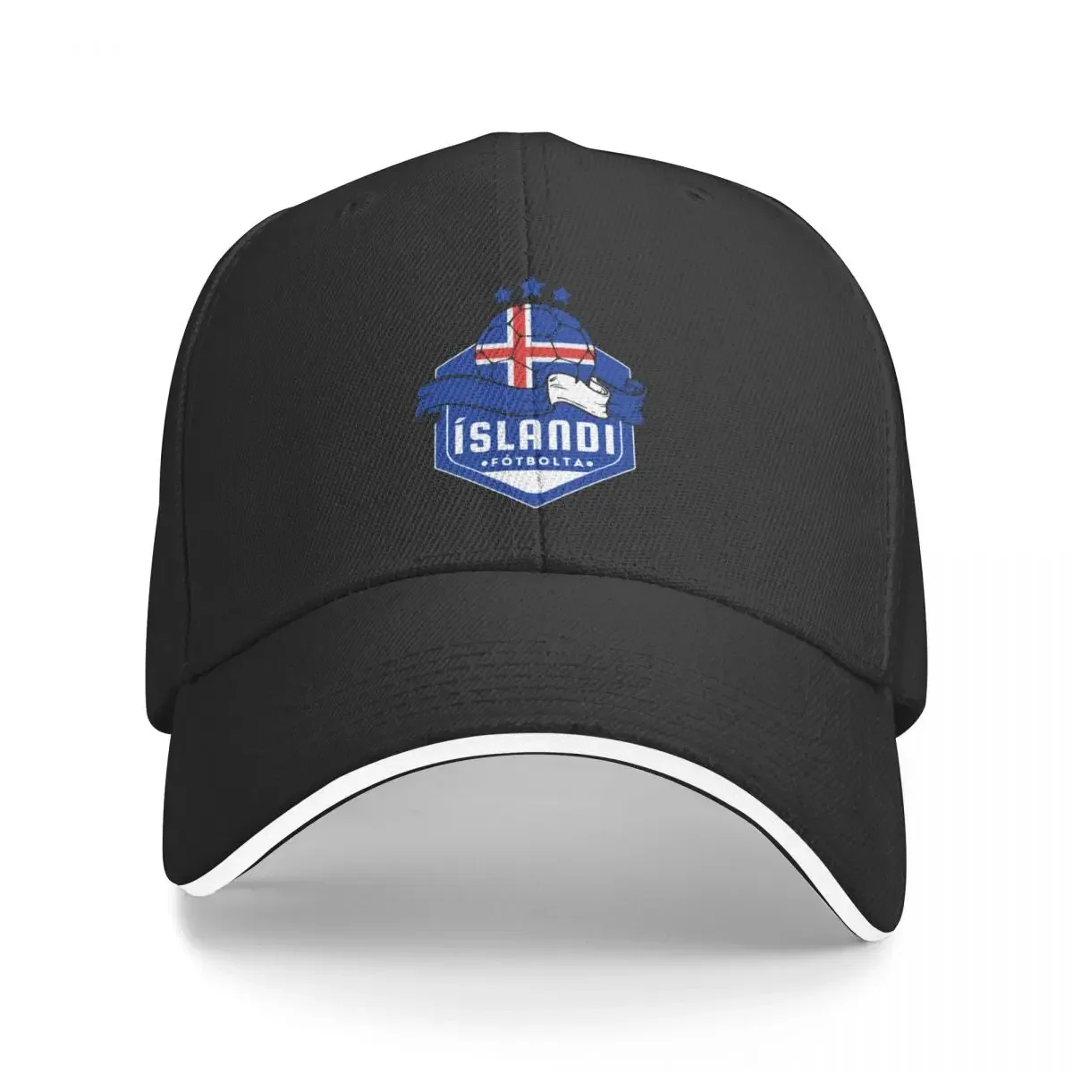 Iceland Football Baseball Cap Big Size Hat Sun Hat For Children black dad hat For Women Men's