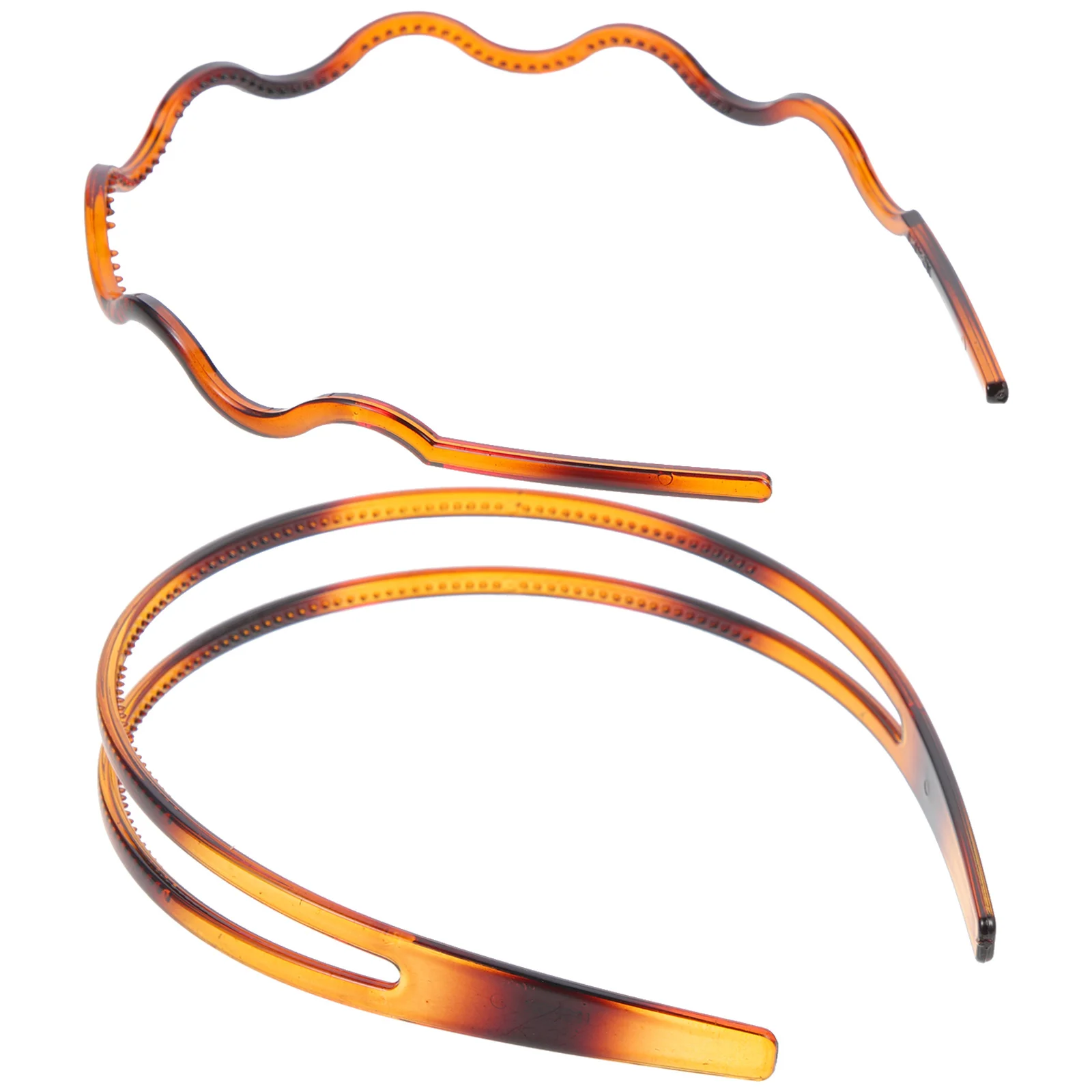 

2pcs Women Headbands With Teeth Non-Slip Thin Hairbands For Face Washing Makeup Workout Lightweight Durable Headband Set