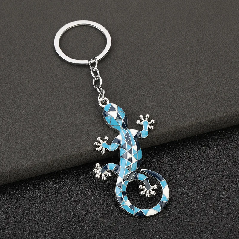 New Simulation Gecko Keychain Personalized Animal Car Pendant Small Gift Fashion Creativity Cute Wholesale