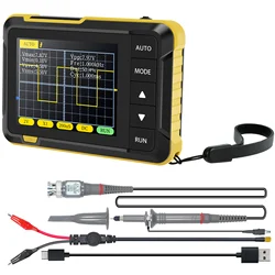 Mini Osciloscópios Digitais de Mão, Largura de Banda Analógica, Suporta Atualização de Firmware, 800 VPP, Saída PWM, 200KHz, 2.5MSa/s, DSO152