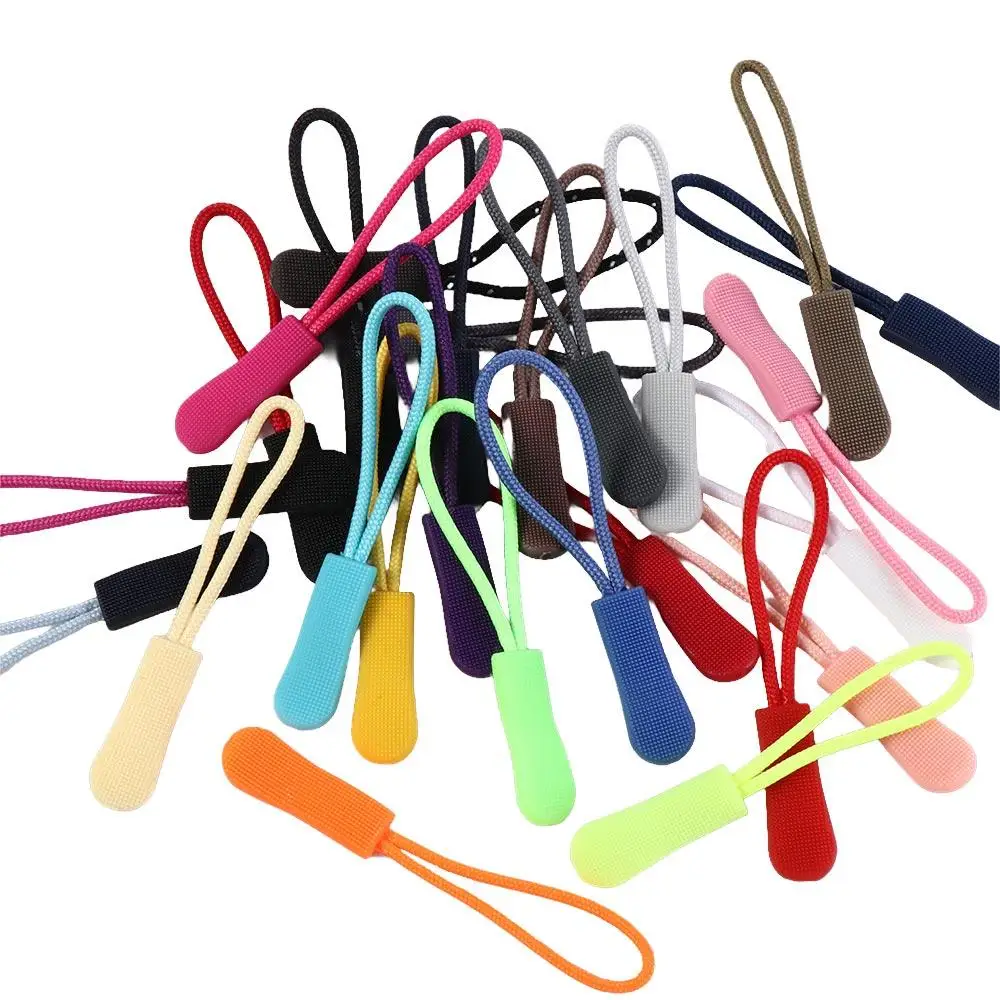 10Pcs 10Pcs Colorful Backpack Suitcase Clothing Zip Fixer Travel Bag Zipper Pull Cord Zipper Ropes Zipper Puller Fixer Zip Cord