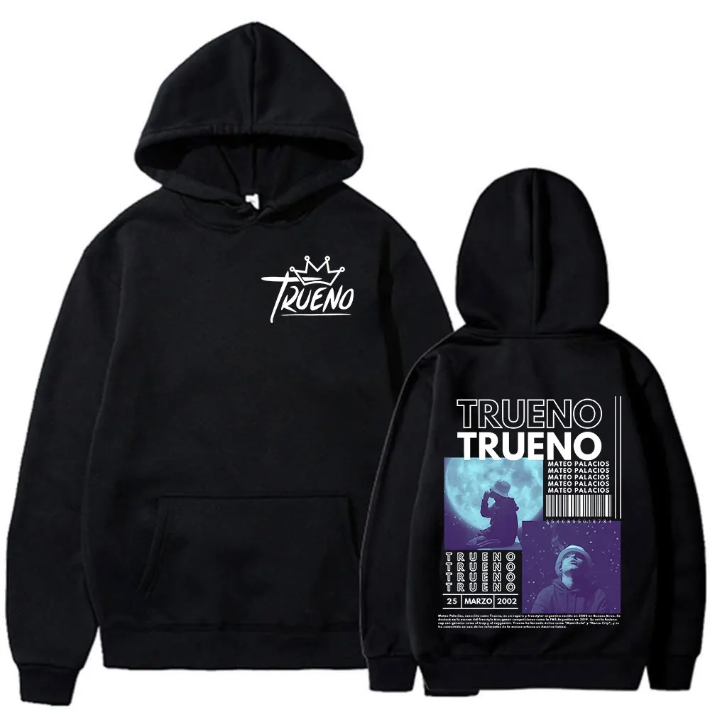 Rapper Trueno Album Merch Hoodies Mens Women Clothing Hip Hop Fashion Oversized Sweatshirt Harajuku Hooded Pullovers Streetwear