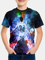Ronaldo CR7 Children Clothes Children's T-shirt T-shirt for a Boy Child Tee Shirt T-shirts for Boys 2024 Kids Clothes Tops Top