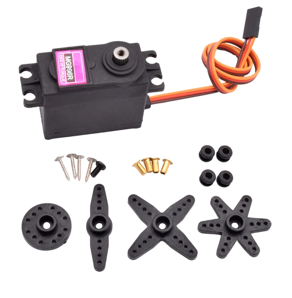 Servomotore Digale MG-996R con Ingranaggi in Metallo per Futaba JR RC Elicottero, Aereo, Auto, Barca, Robot, Giocattoli AVR, Drone, Arduino  502