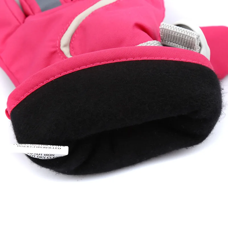 Children\'s Winter Warm Outdoor Sport Snow Ski Glove Thick Plus Plush Boy Girl Student Fitness Windproof Cycling Mitten S17