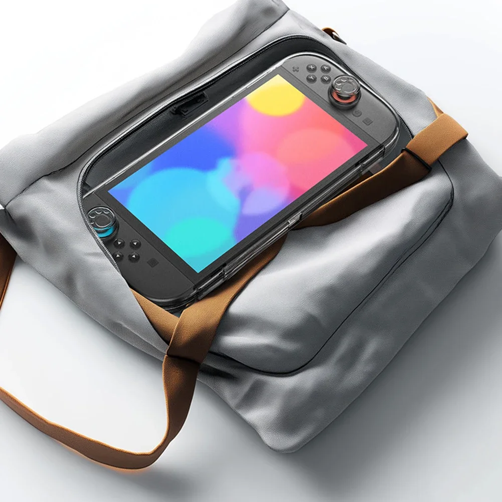 للتبديل 2 مقبض صندوق تخزين شفاف المضادة للخدش واضح حامي شل مع فتحات بطاقة الألعاب للتبديل 2 مقبض Joy-cons