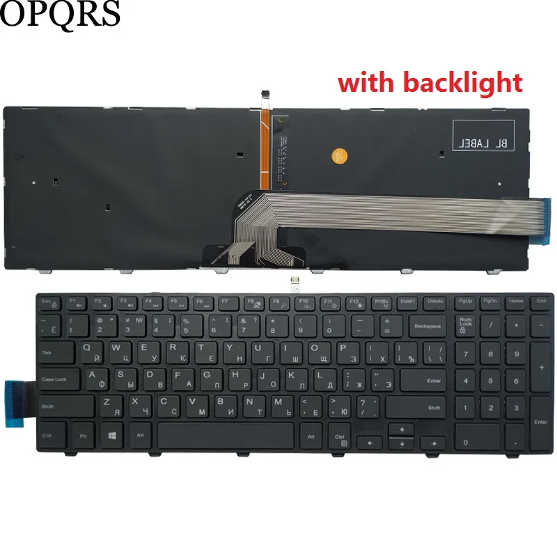 Russian RU laptop Keyboard for Dell Inspiron 15 3000 5000 3541 3542 3543 5542 3550 3878 5545 5547 15-5545 17-5000