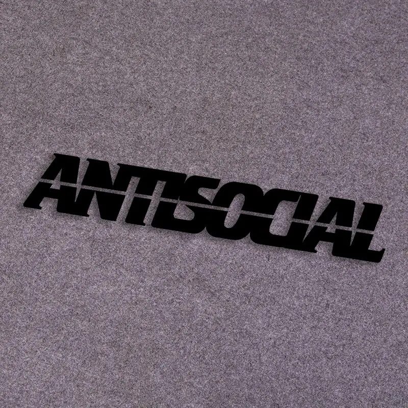 Letter Sticker Vinyl Waterproof Antsocial Decal Non-Fade Reflective Cool Car Decoration Sticker Unique Gift