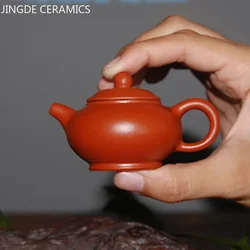 Mini Purple Clay Teapot Zhu Mud Small Capacity Tea Pot Chinese Tea Ceremony Accessories Customized Home Tea Set Decoration