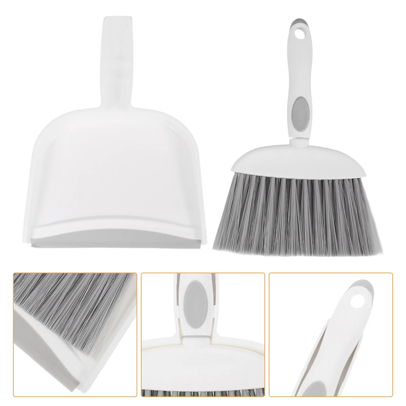 

Mini Broom Dustpan Set Lightweight Portable Soft Bristles Ergonomic Handle Desktop Car Office Cleaning Tool Small Dustpan Brush