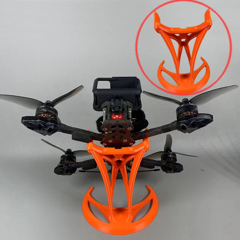 1PCS FPV Drone Display Stand Mount Bracket Black/Orange/Gray Holder Supporter 3D Printing Accessories for 5inch RC Racing Drone
