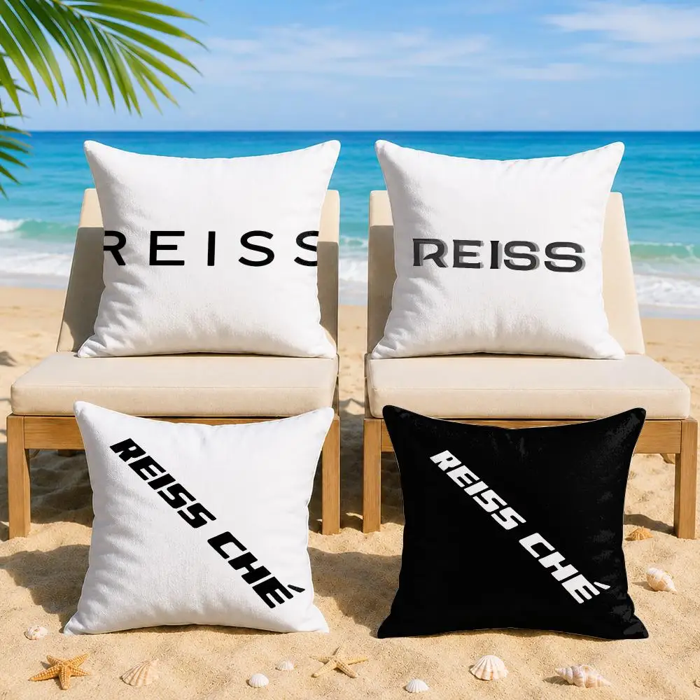 British Brand R-Reiss Cushion Cover Soft Short Plush Double-Sided Printing Home Decor Machine Washable Pillow Case Gift