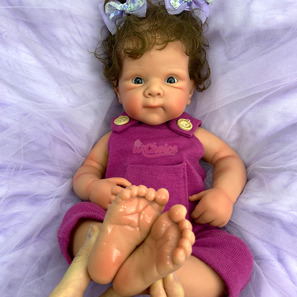 20Inch Solid Silicone Reborn Doll Bettie With Hair Artist Details Weighted Newborn Doll for Emotional Support Toy
