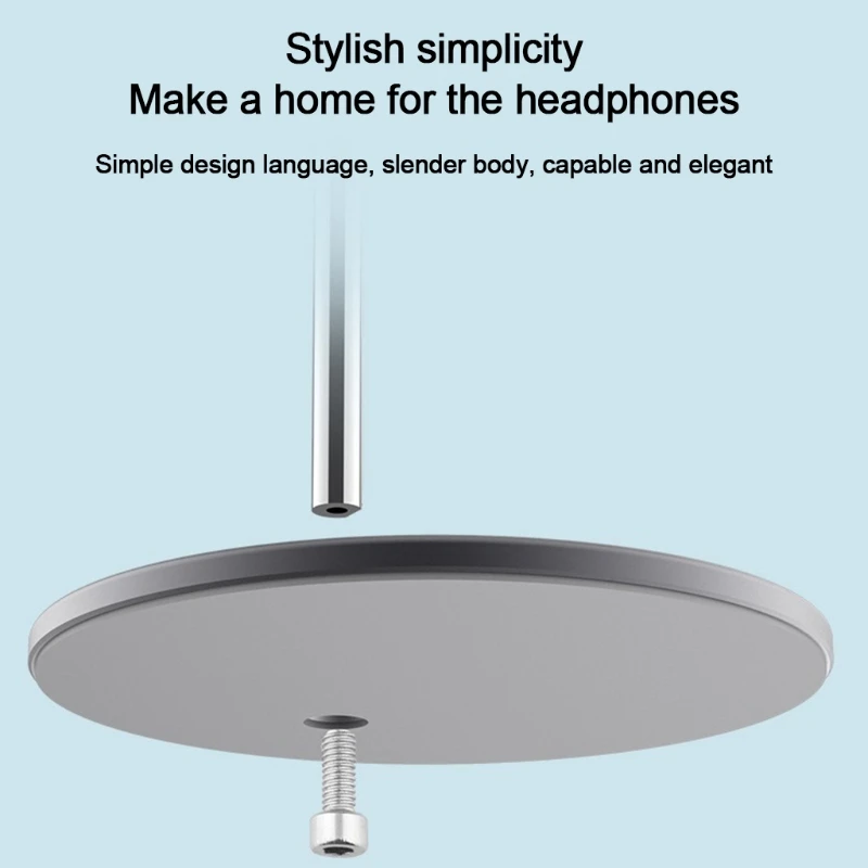 หูฟังแบบพกพาแขวนผู้ถือหูฟังโต๊ะขาตั้งจอแสดงผลUnisexโลหะRack