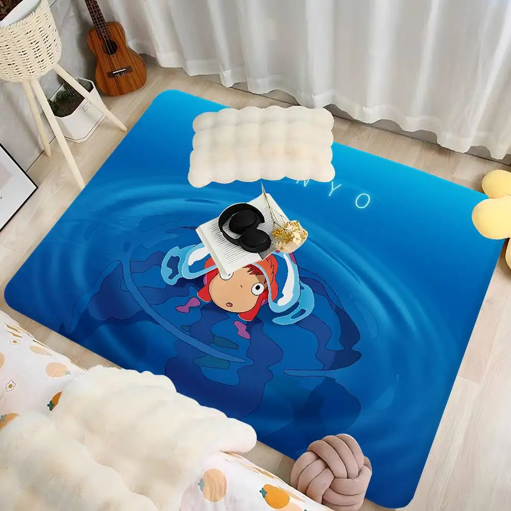 Cute P-Ponyo Movie On The Cliff Anime Entrance Door Mat Nordic Style Home Doormat Bathroom-Toilet Mats Bedroom Hotel Decor Mat