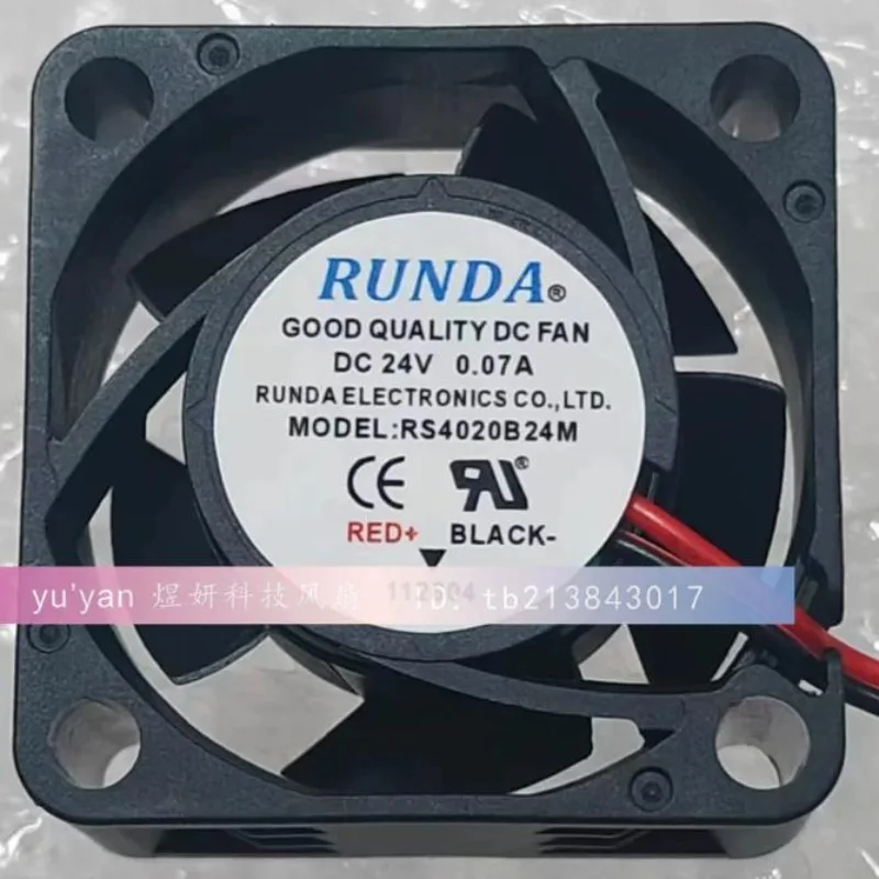 New Fan for RUNDA RS4020B24M 24V 0.07A Inverter Cooling Fan 40x40x20mm