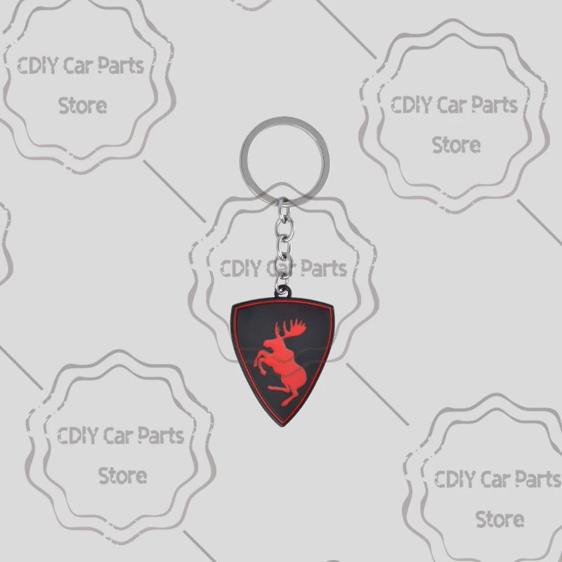 Moose Test Logo Emblem Metal Car KeyChain Key Chain Keyring Key Ring For XC60 XC90 XC40 V60 S40 S60 XC70 V90 V70 R Design image 3