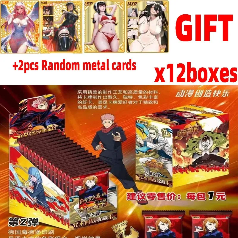 Hurtownia 12/48 pudełek Karty Jujutsu Kaisen Gojo Satoru Acg Tcg Ccg Anime Character Booster Box Doujin Zabawki i hobby Prezent