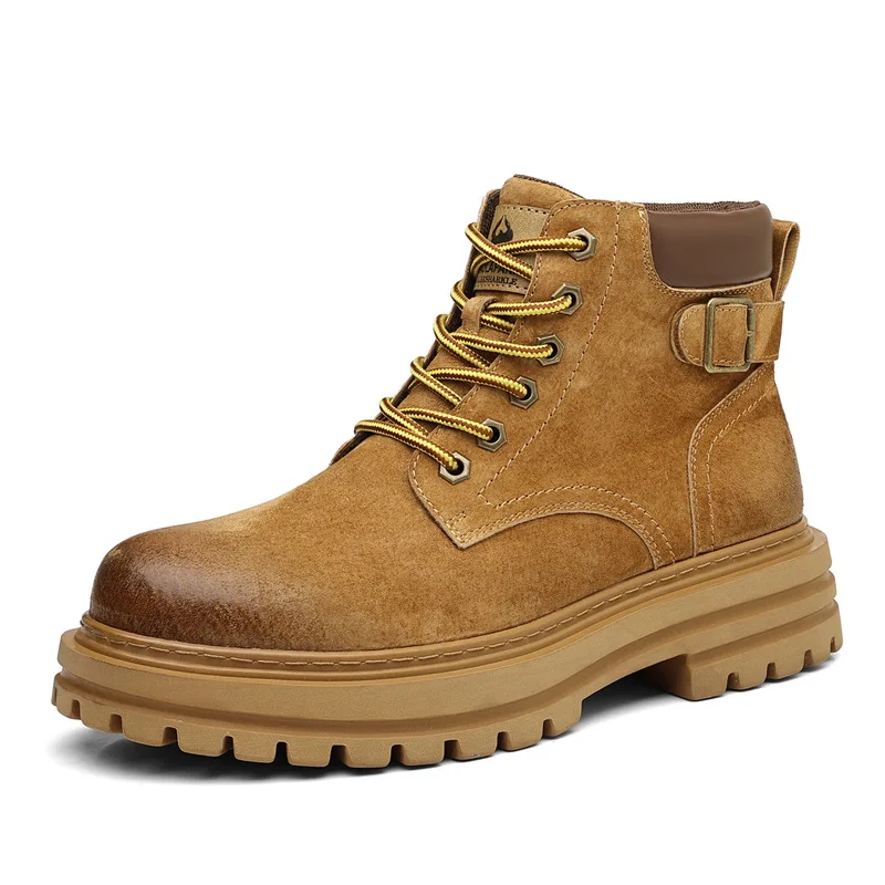 autumn-winter-buckle-designer-platform-boots-for-men-new-fashion-casual-work-shoes-male-solid-color-yellow-leather-boots-man