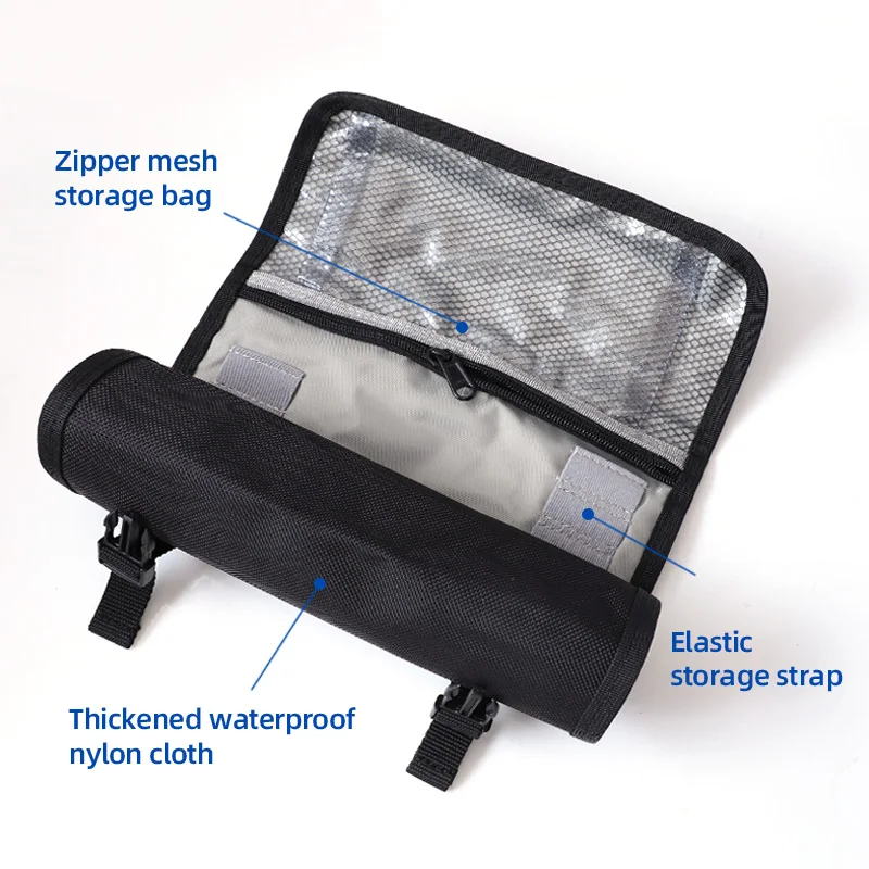 حقيبة لف الأدوات من النايلون المتين المقاوم للماء لتنظيم الأدوات مع حقيبة أدوات بزر محمول لقم الثقب