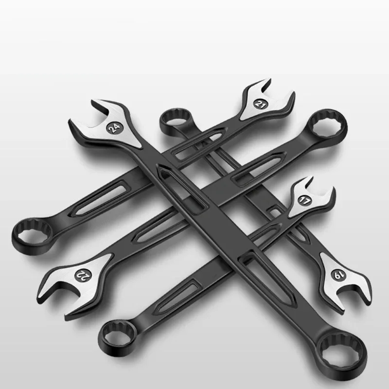 

Industrial Grade 6-32mm Spanner Wrench High Carbon Steel Thickened Ring Hollow Type Wrench Extended Dual-purpose Open End Wrench
