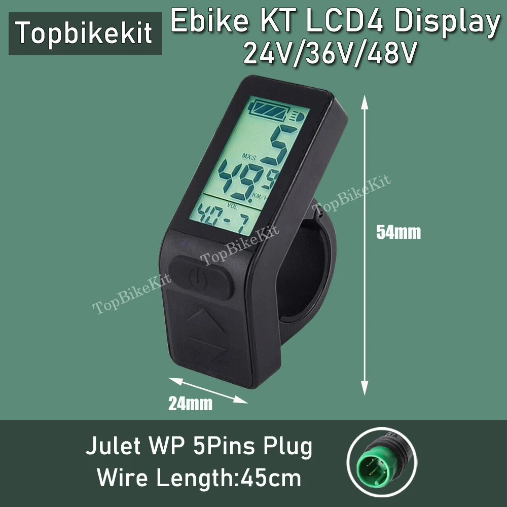 Windmeile Display KT LCD8H, Waterdicht, Snelheidsmeter, LCD Display Verlicht Multifunctioneel 5 Polige Julet Stekker E Bike Elektrische Fiets Pedelec 24v 36v 48v 2067092627