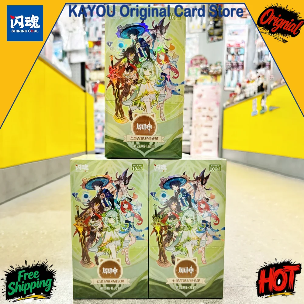 

Shining Soul Genshin Impact Genius Invokation TCG Booster Deck & Preconstructed Deck Vol.4 Tabletop Battle Collectible Cards Toy