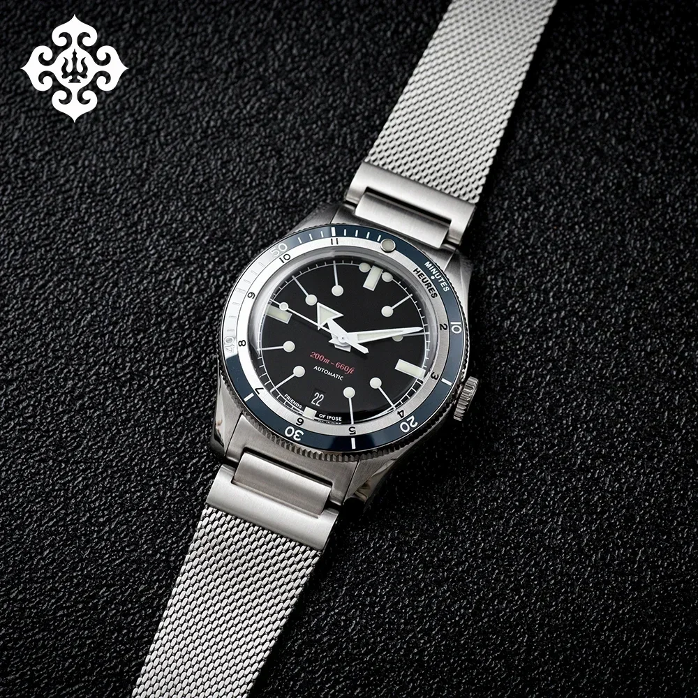 IX&DAO 5303 GMT Watch 2025 New Men's Automatic Mechanical Watches PT5000 Stainless Steel Sapphire Classic Vintage Diver IXDAO