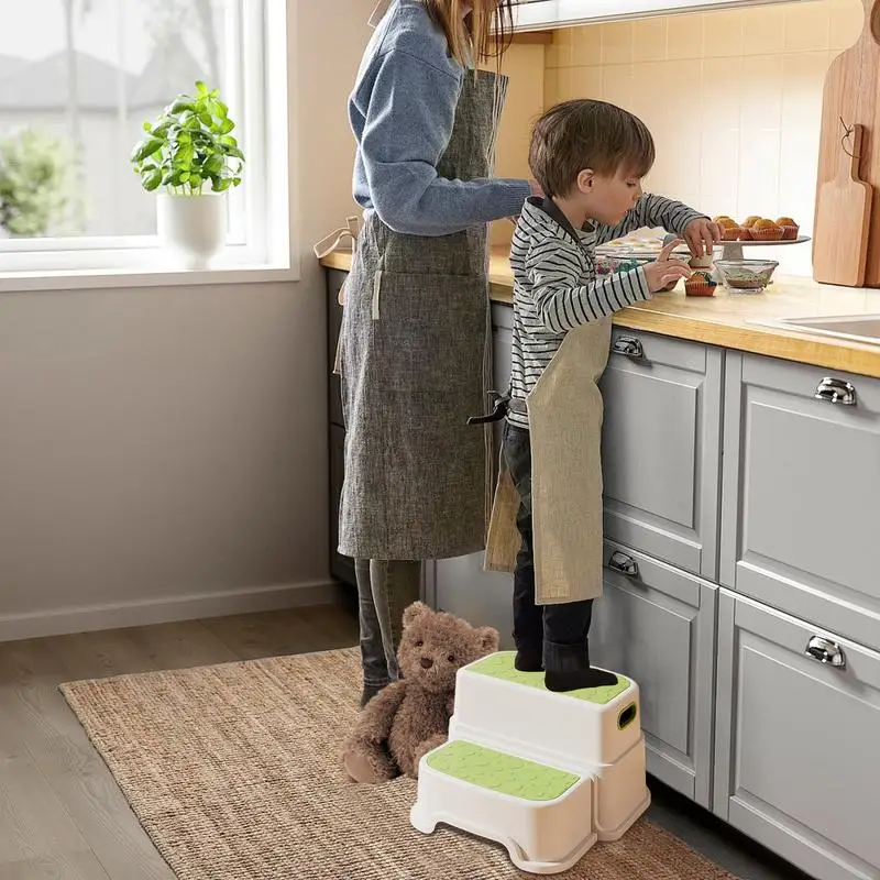 Kinderstapkruk Antislip Kinderopstapje Multifunctionele Toiletkruk Peuterladder Voor Badkamer Slaapkamer Gootsteen