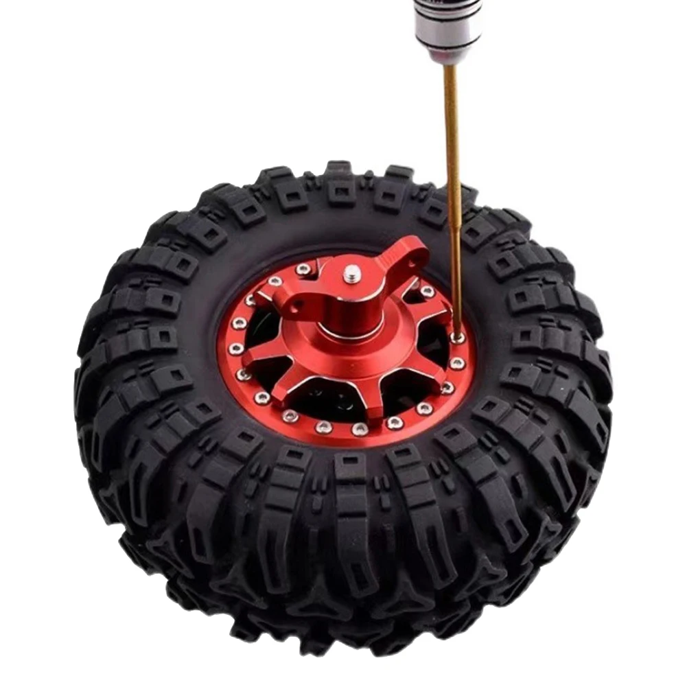 อุปกรณ์อุปกรณ์กำจัดยางรถตีนตะขาบ1/8 1/10รถ90046 TRX4 TF2 1.9ล้อขนาด2.2นิ้วสีดำ