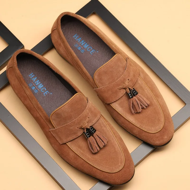 

Men loafers Shoes Genuine Leather Tassel Decoration Professional Classic Comfortable Wedding Men Shoes
