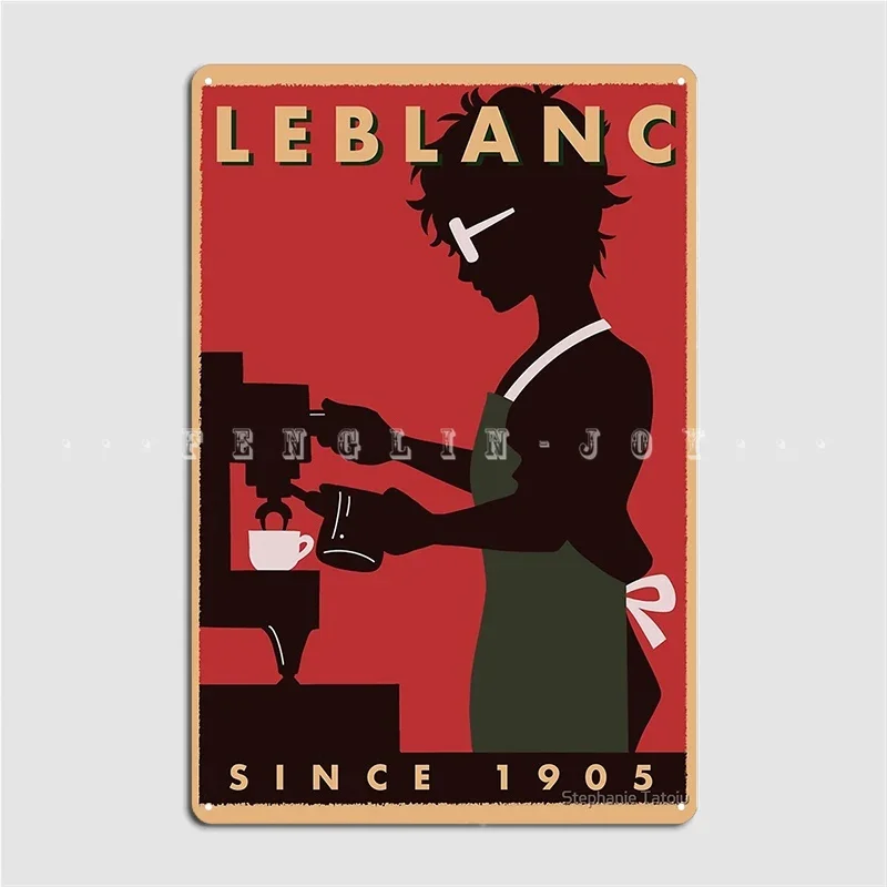Leblanc Poster Metal Plaque Cinema Garage Pub Garage Designing Wall Plaque Tin Sign Posters
