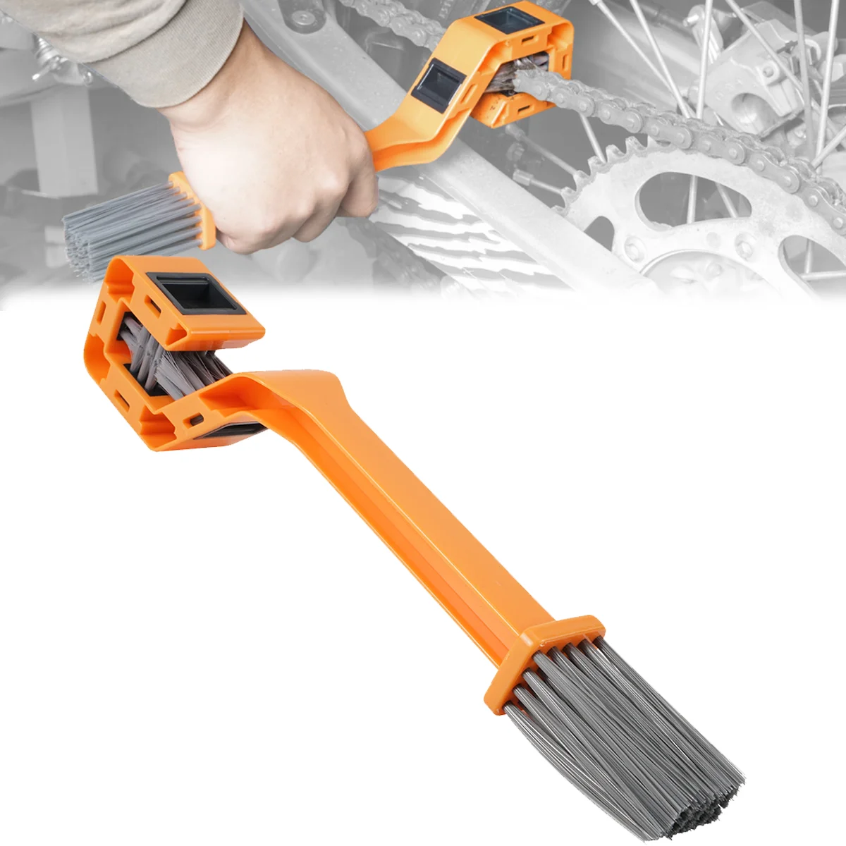 For 2025 2024 Honda XR650L XR 650L XR 650 L XR 650R 600R CR CRF Motorcycle Portable Chain Cleaning Brush Gear Wash Scrubber Tool