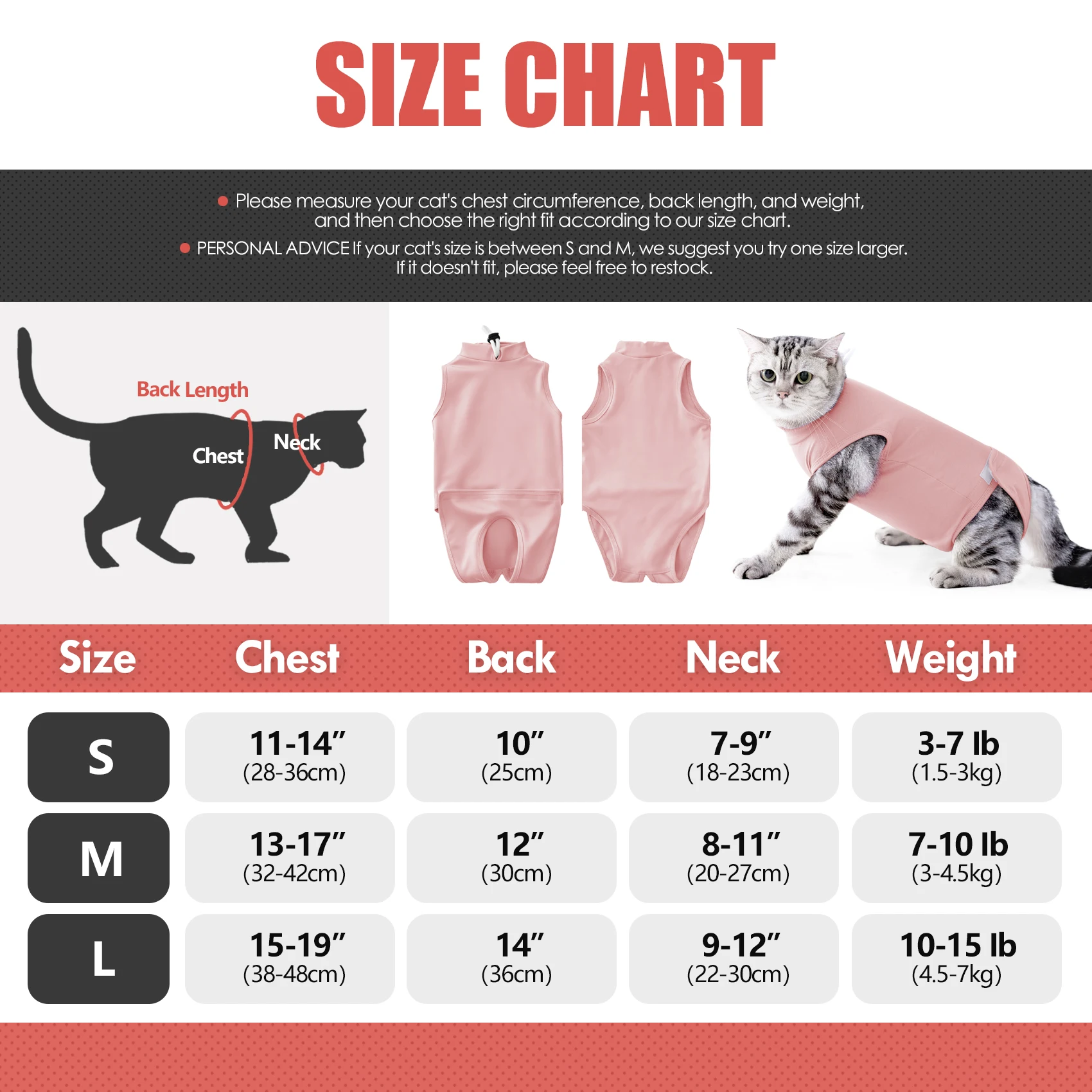 Cat Recovery Suit for Spay Abdominal Wounds,Kitten Onesie Bodysuit, Cat Surgery Recovery Suit Female Cone of Cats Anti Licking