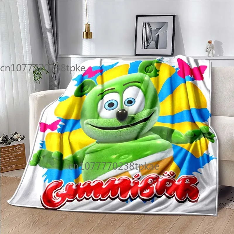 Gummibär gummibar(The Gummy Bear) Poster Printed Blanket, Throw Blankets,for Sofa Bed Office Car, Brithday Gift,Decke