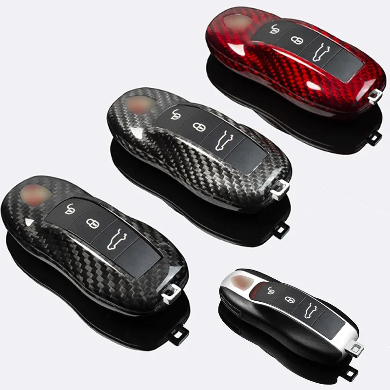 Key Fob Case Cover Shell For Porsche Panamera Spyder Carrera Macan Boxster Cayman Cayenne 911 970 981 991 Car Smart Remote