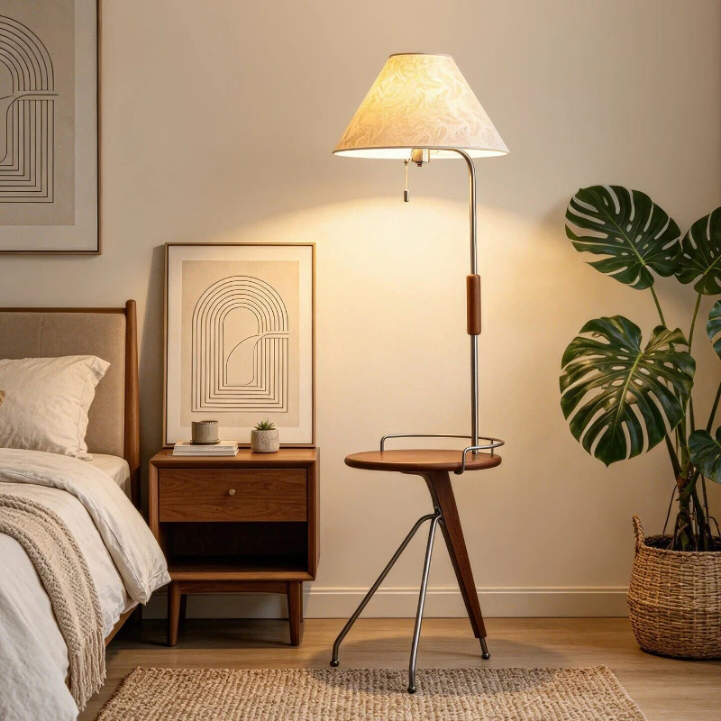 Floor lamp retro rack integrated atmosphere vertical lamp