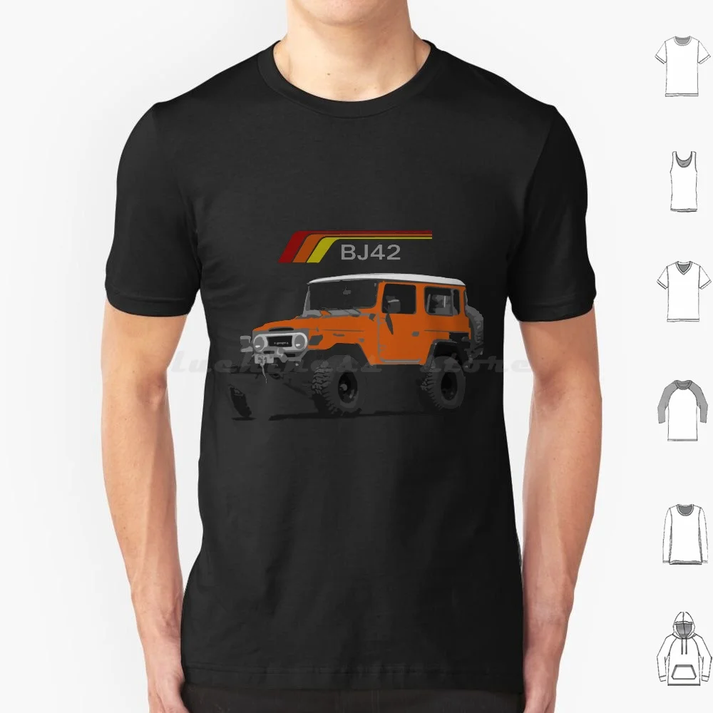 1984 Bj42 Vintage Truck T Shirt 6xl Cotton Cool Tee Truck Offroad Bronco Suv 4x4 Land Cruiser Bj40 Bronco Off Road 4wd Bj40