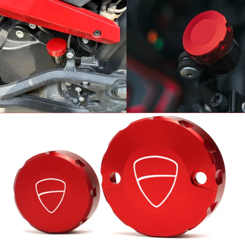 

Motorcycle Left Brake Clutch Tank Cup For DUCATI MONSTER 1000 1100 1200 S R Panigale 899 959 1199 1299 Fluid Oil Reservoir