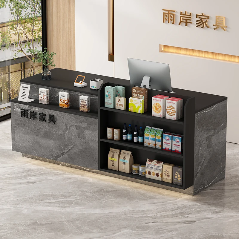 สํานักงานเคาน์เตอร์บาร์เคาน์เตอร์แคชเชียร์โมเดิร์นแผนกต้อนรับร้านเสริมสวย Escritorio De Recepcion เฟอร์นิเจอร์เชิงพาณิชย์